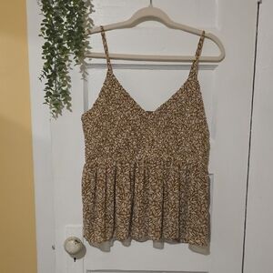 Old Navy Brown Geometric Camisole